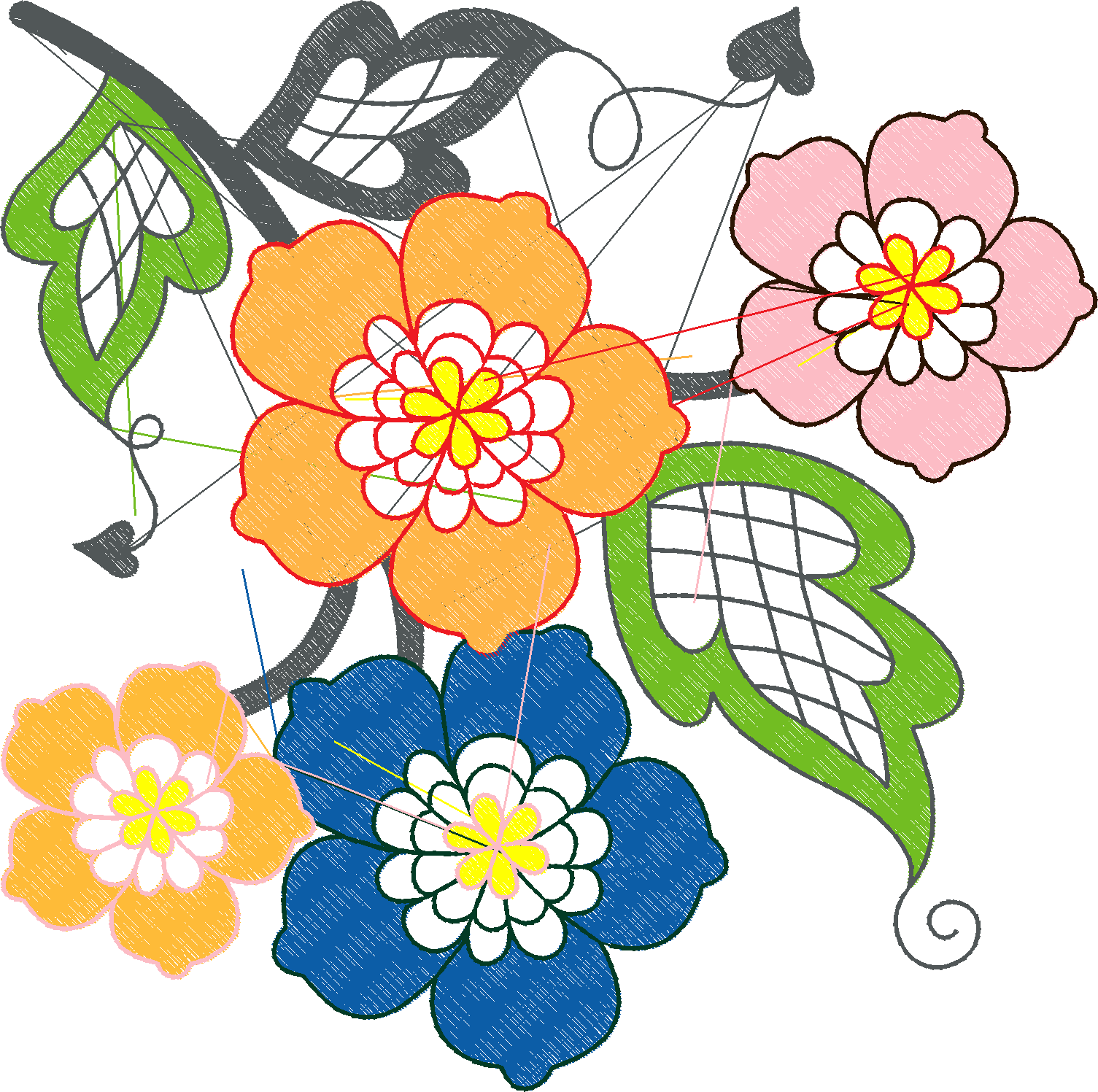 Jacobean 14 - Violets  (6)