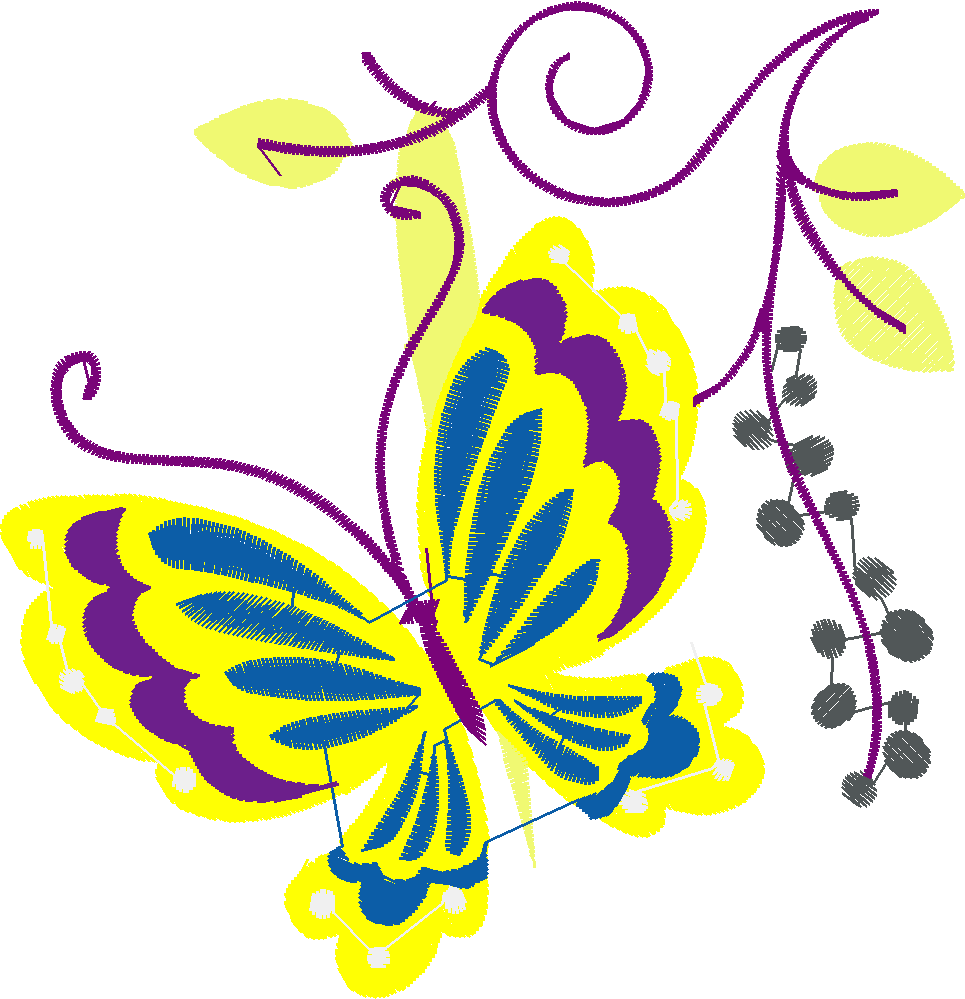 Jacobean 3 - Butterflies  (11)