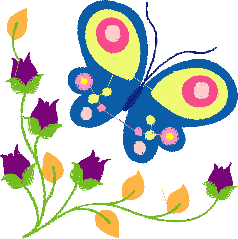 Jacobean 3 - Butterflies  (3)