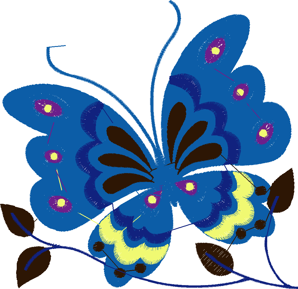 Jacobean 3 - Butterflies  (4)