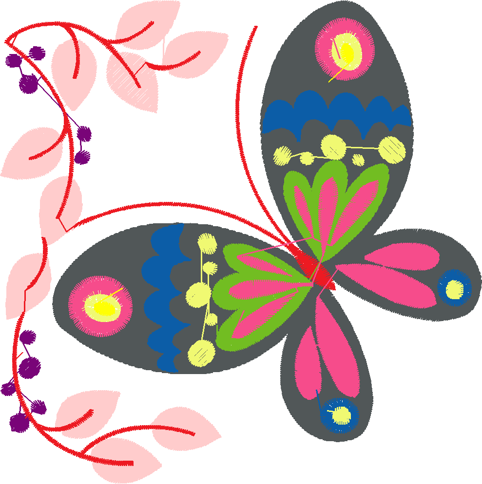 Jacobean 3 - Butterflies  (5)