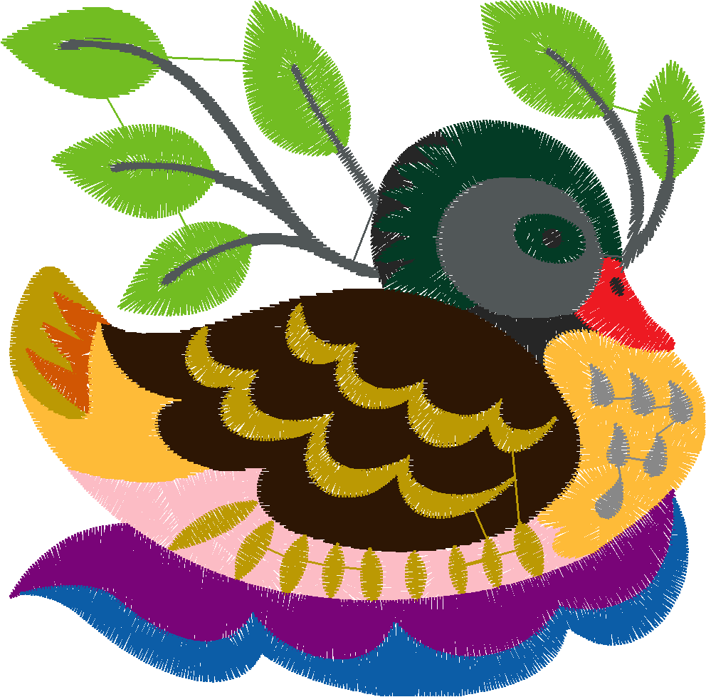 Jacobean 6 - Ducks  (3)