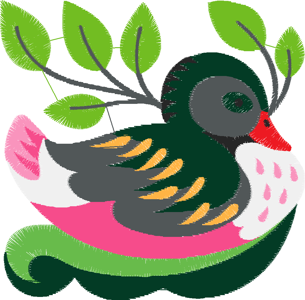 Jacobean 6 - Ducks  (4)