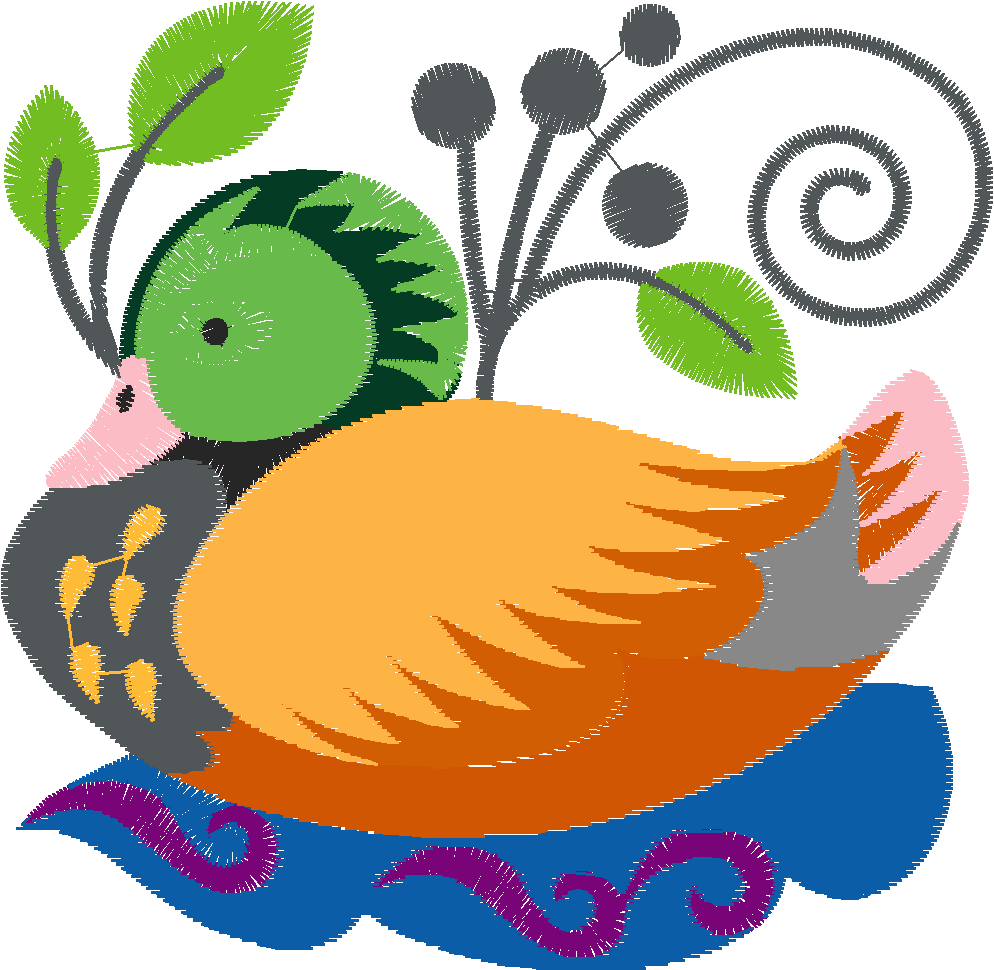 Jacobean 6 - Ducks  (7)