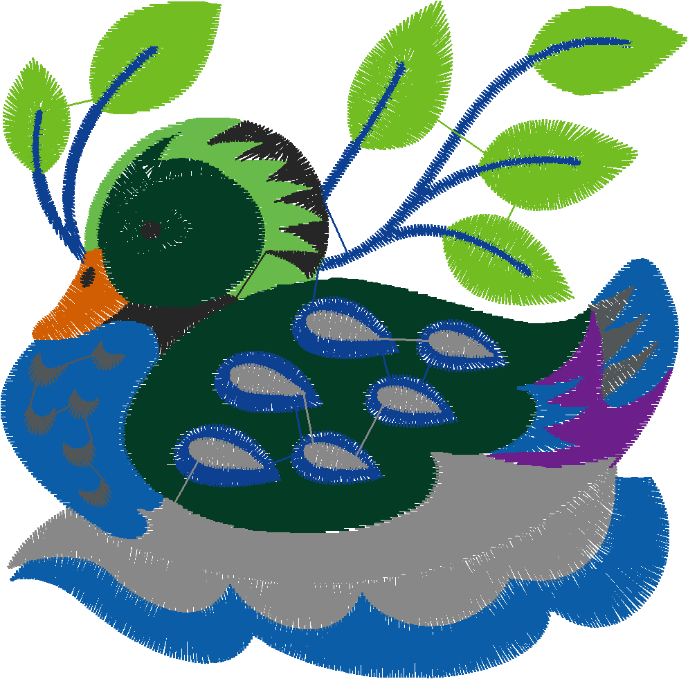 Jacobean 6 - Ducks  (8)