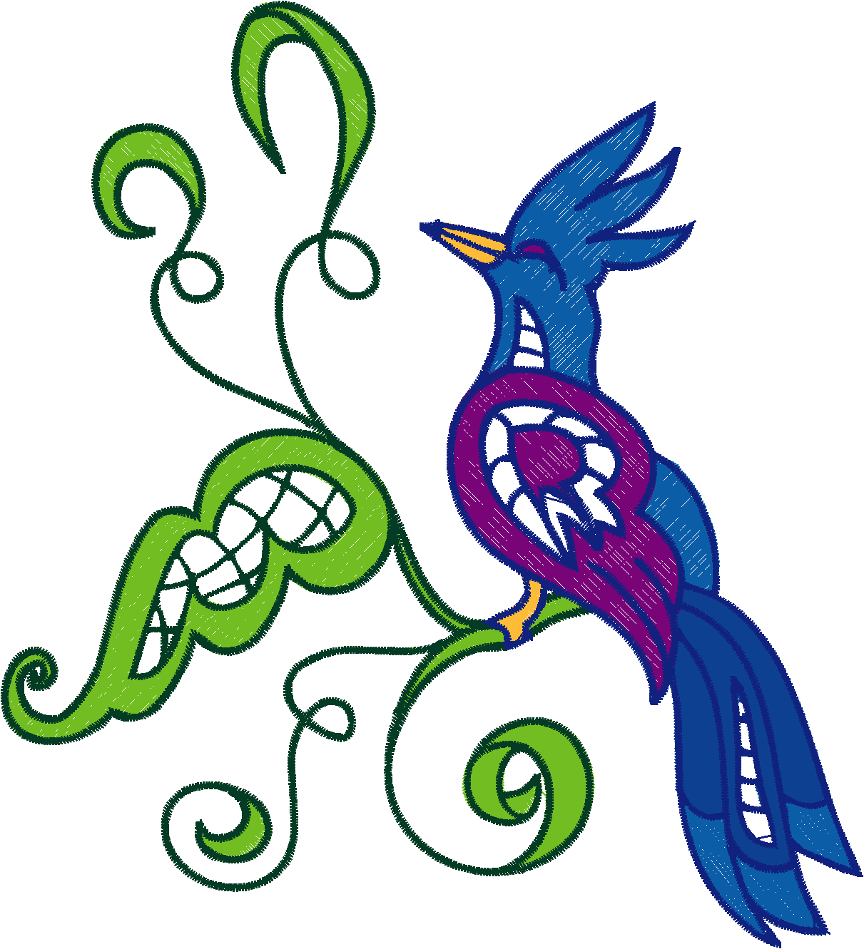 Jacobean 7 - Fantasy Birds  (8)