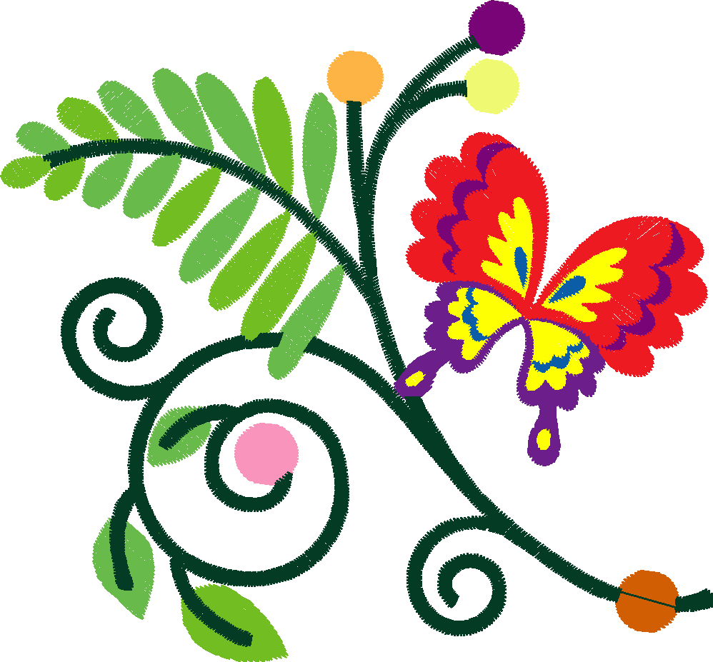 Jacobean 8 - Ferns  (1)