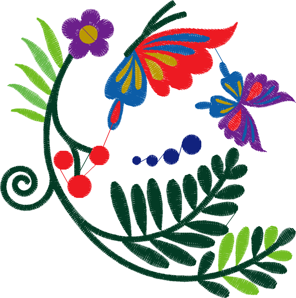 Jacobean 8 - Ferns  (14)