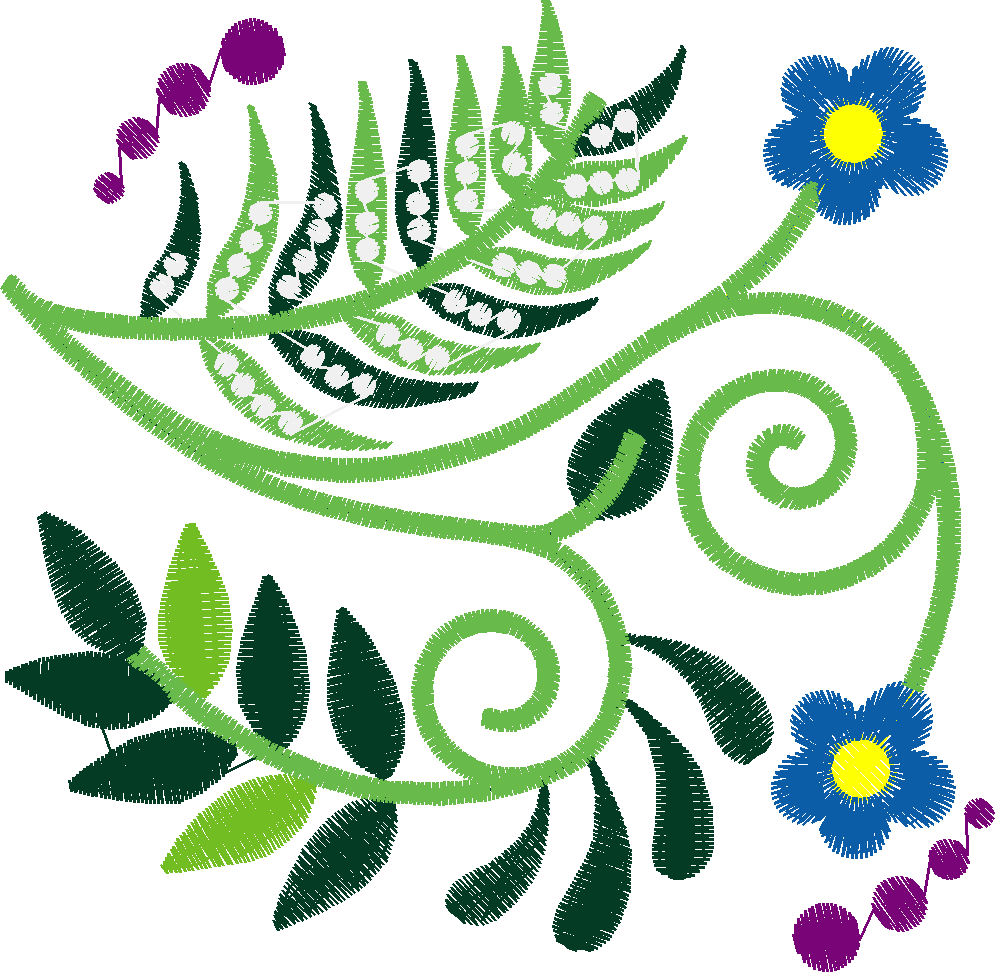 Jacobean 8 - Ferns  (17)