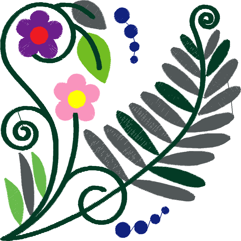 Jacobean 8 - Ferns  (3)