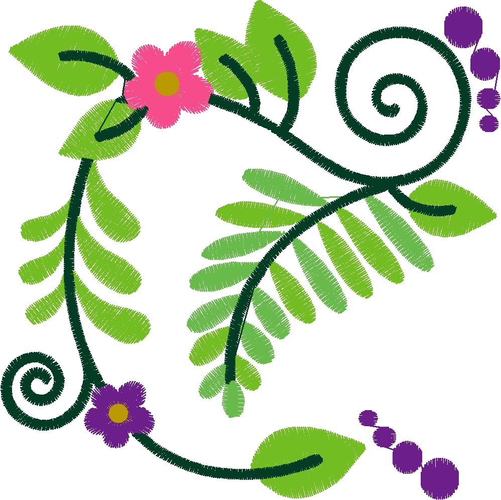 Jacobean 8 - Ferns  (5)