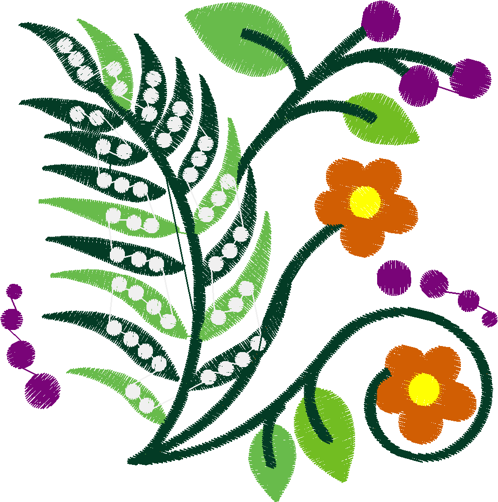 Jacobean 8 - Ferns  (9)