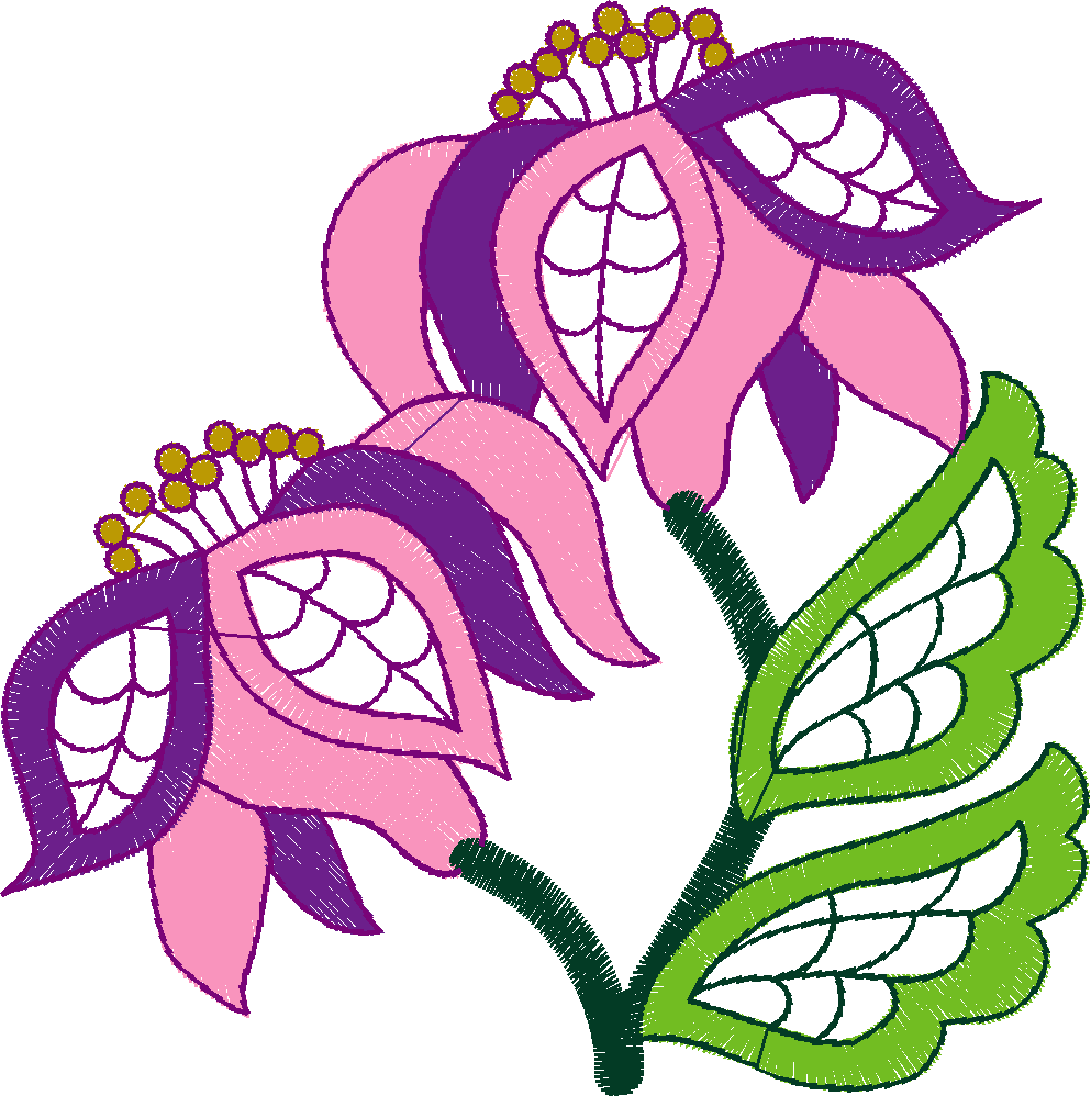 Jacobean 9 - Flowers  (2)