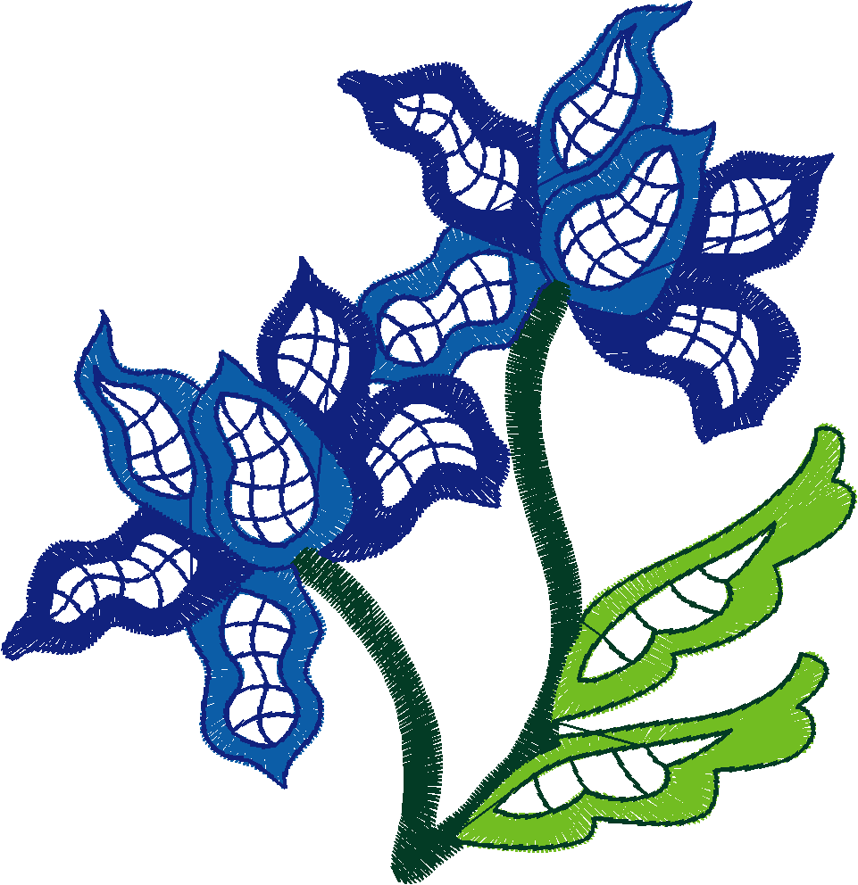 Jacobean 9 - Flowers  (9)