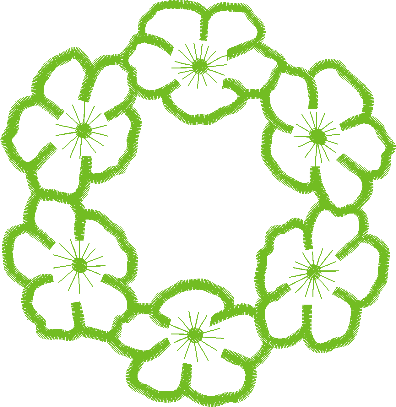 Lace 39 - Flower Doiley Set 1  (1)