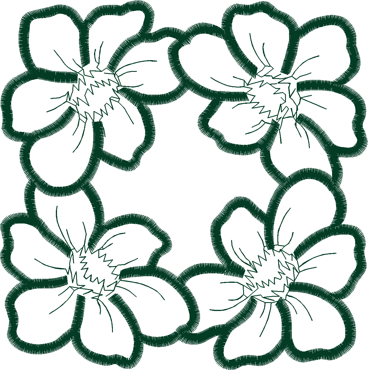 Lace 39 - Flower Doiley Set 1  (3)