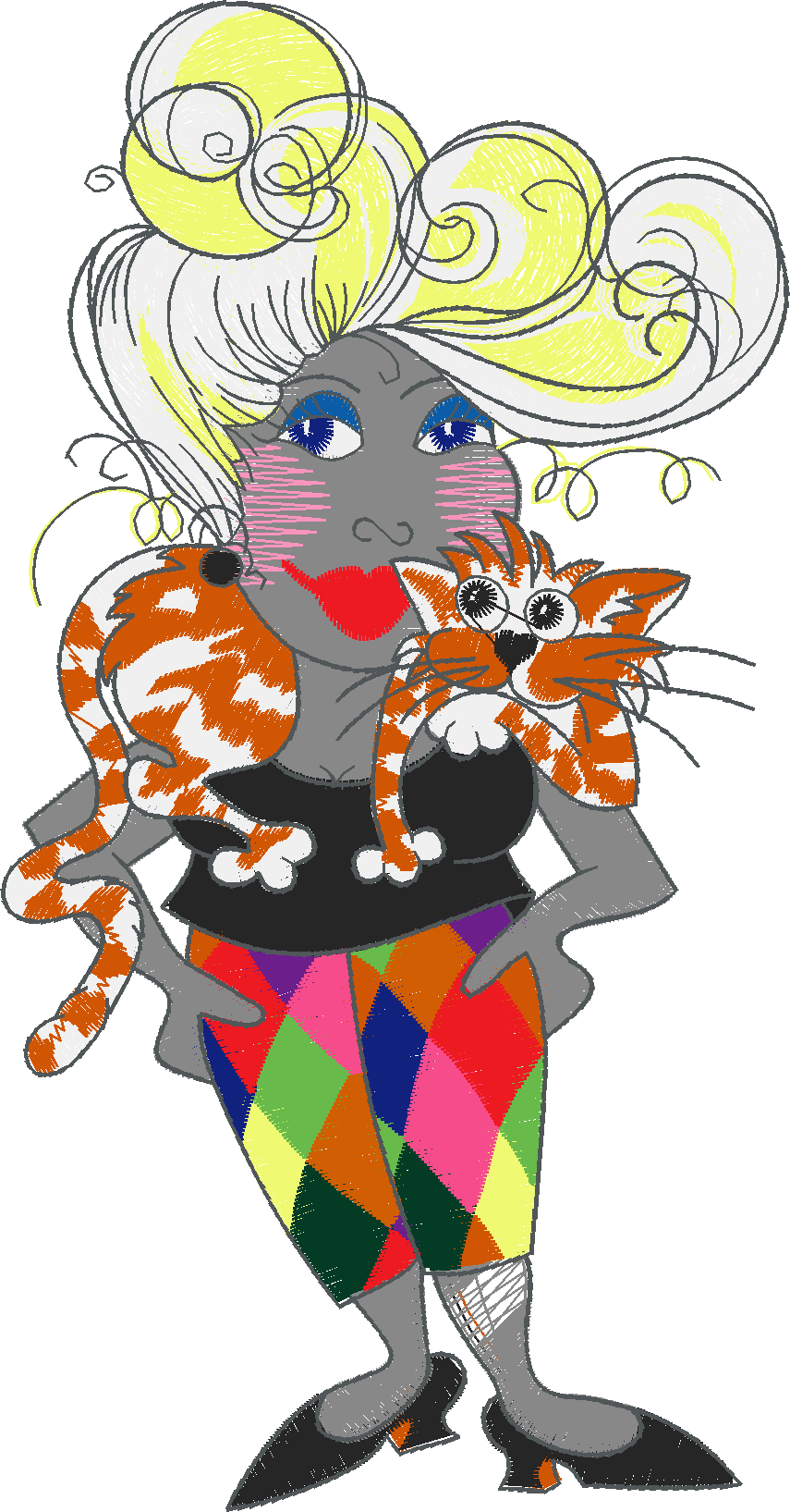 Ladies With Cats 1  (2)