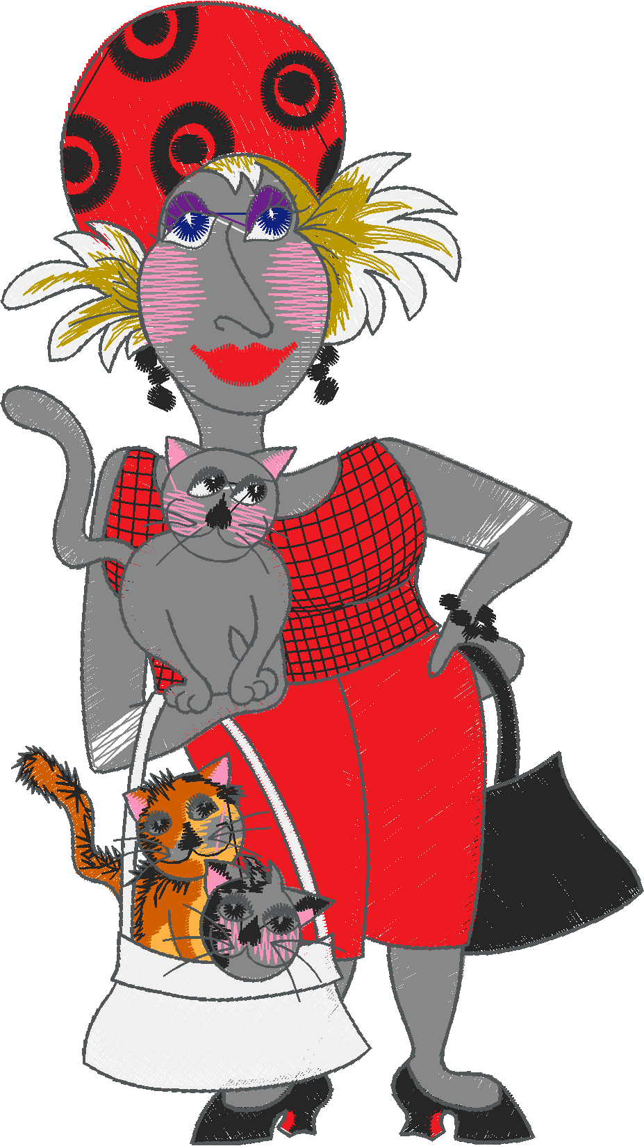 Ladies With Cats 1  (5)