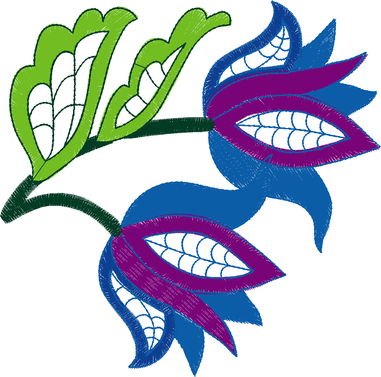 Large Jacobean Flowers 1 (1)