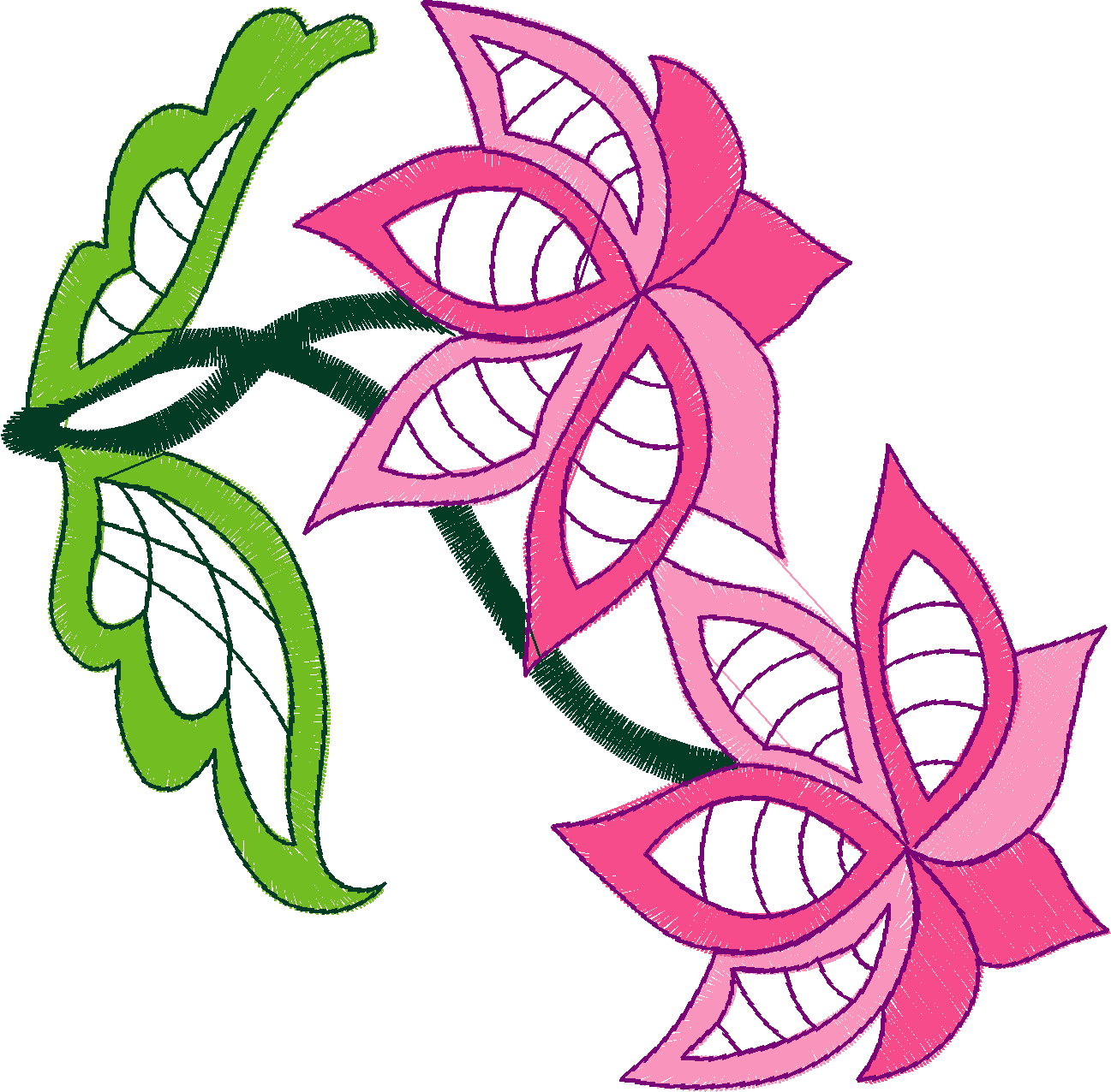 Large Jacobean Flowers 1 (8)