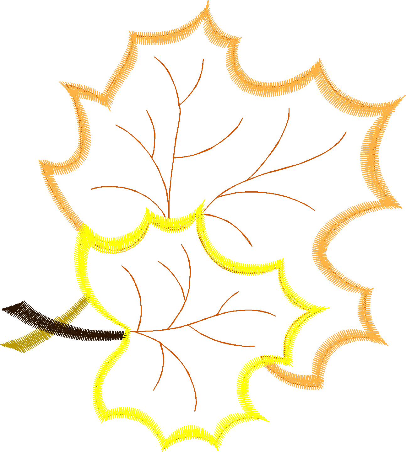 Large Openwork Fall Leaves 1  (1)