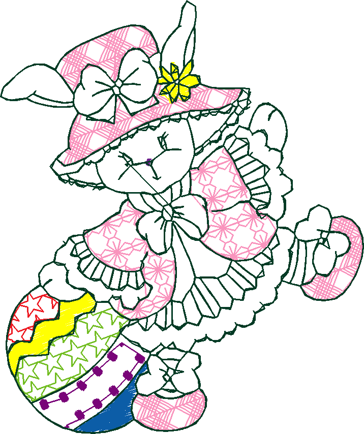 Lineart Easter Bunnies 1 (10)