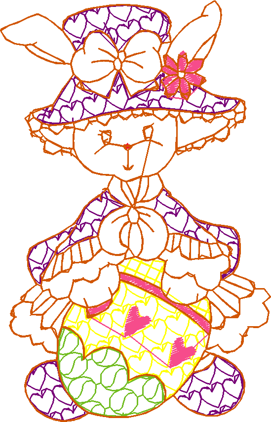 Lineart Easter Bunnies 1 (7)