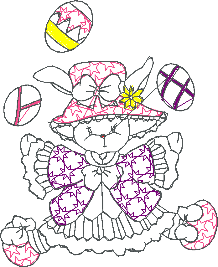 Lineart Easter Bunnies 1 (8)