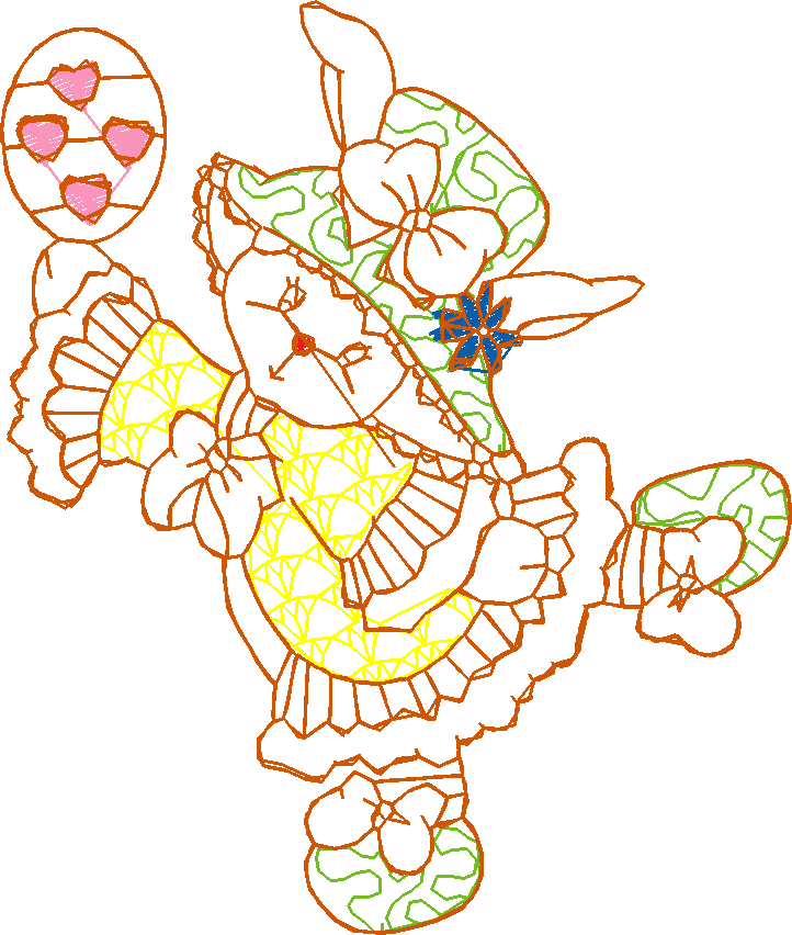 Lineart Easter Bunnies 1 (9)