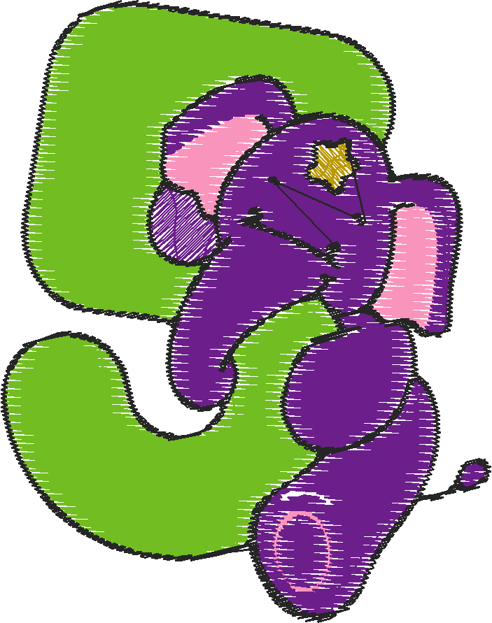 Pink Elephant Numbers  1 (6)