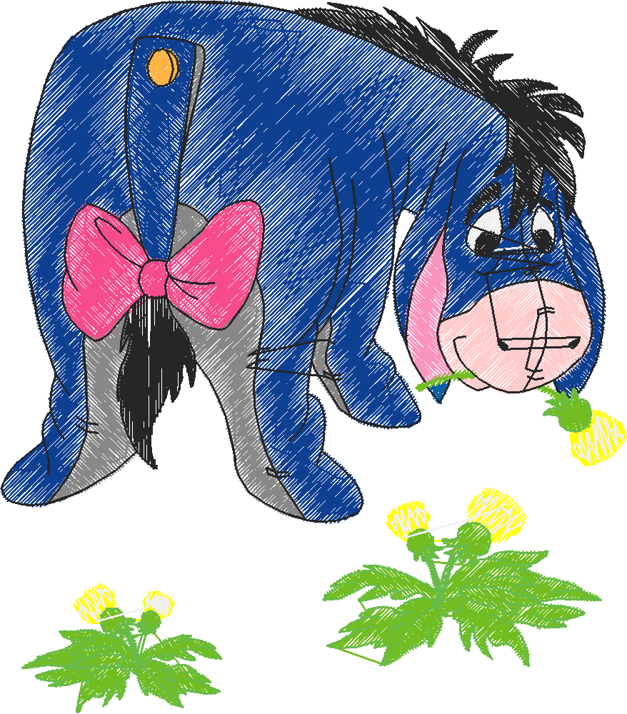 Eyore & Flower