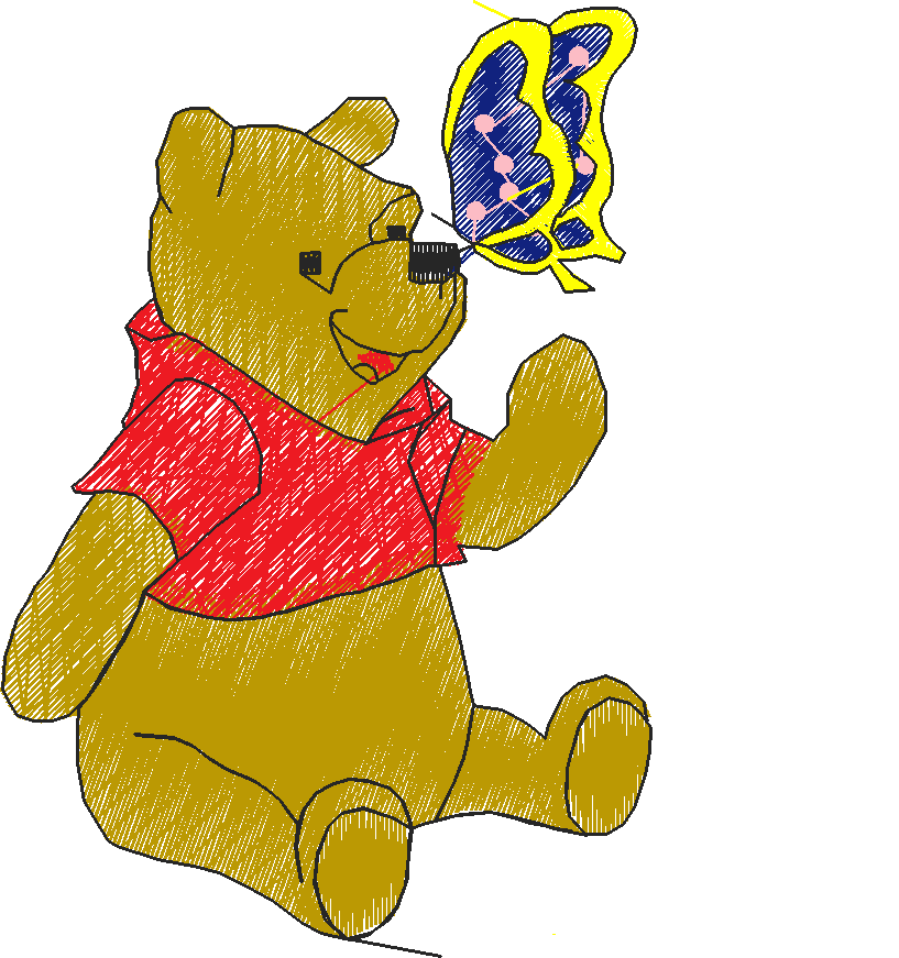 Pooh & Butterfly